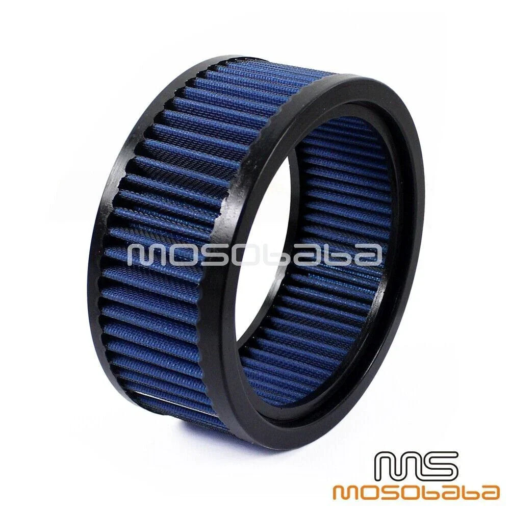 6" Round Blue Air Filter Cleaner for Harley Softail, Touring, Breakout (2012-2023)