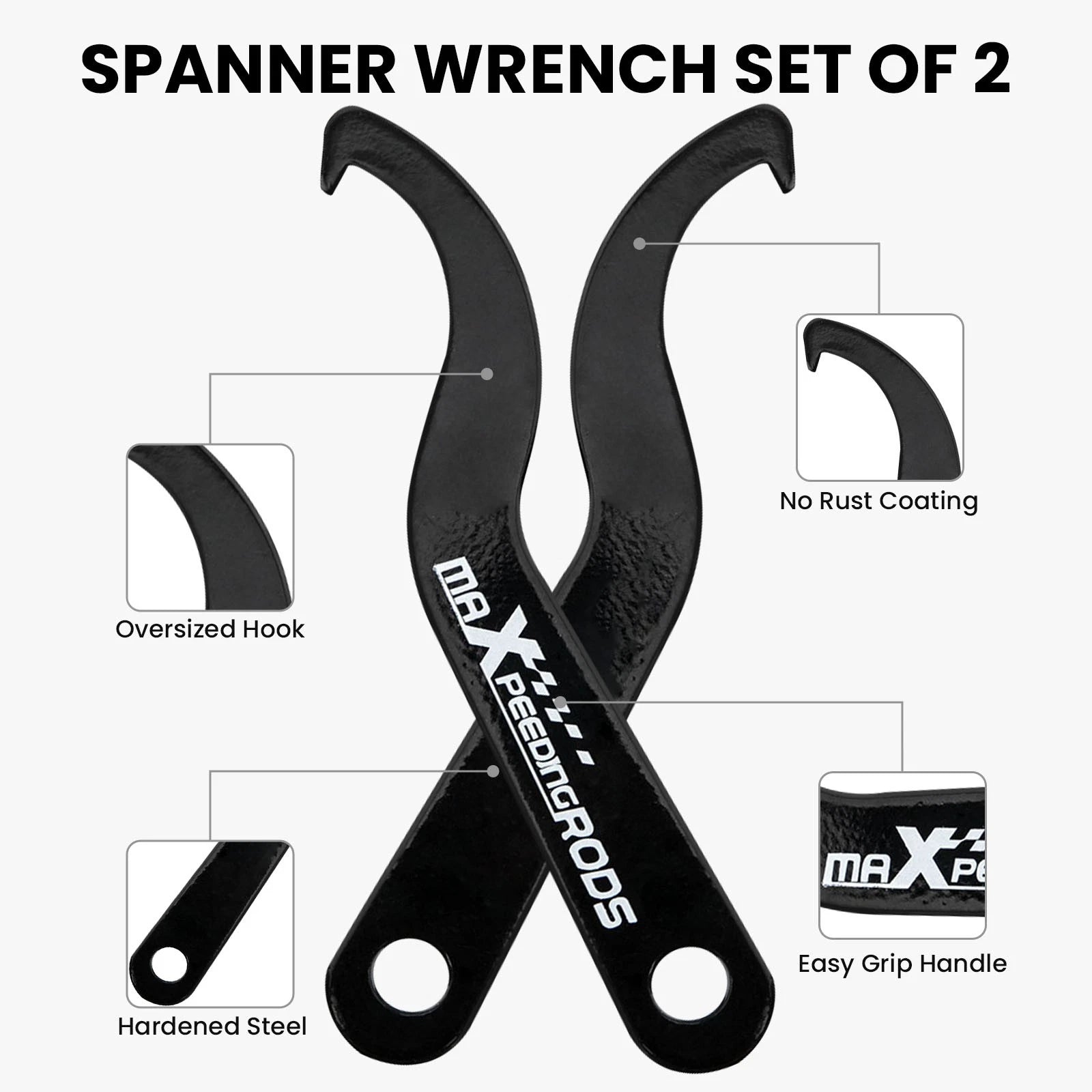 Coilover C Spanners Hook Wrench for Universal Applications