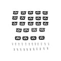 Replacement Front 23-Piece Reveal Moulding Clip Set (See compatibility Chart)