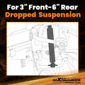 Complete Lowering Shocks Set for Ford F-150 2WD (1997–2004) 3" Front 6" Rear Drop