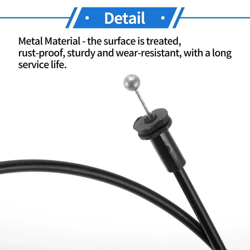 Hood Release Cable No.191823531 for Volkswagen Cabriolet (1985–1993)
