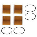 4PC Fuel Filter for Yamaha Outboard (Up to 300HP) 9079446871 907-94468-71-00