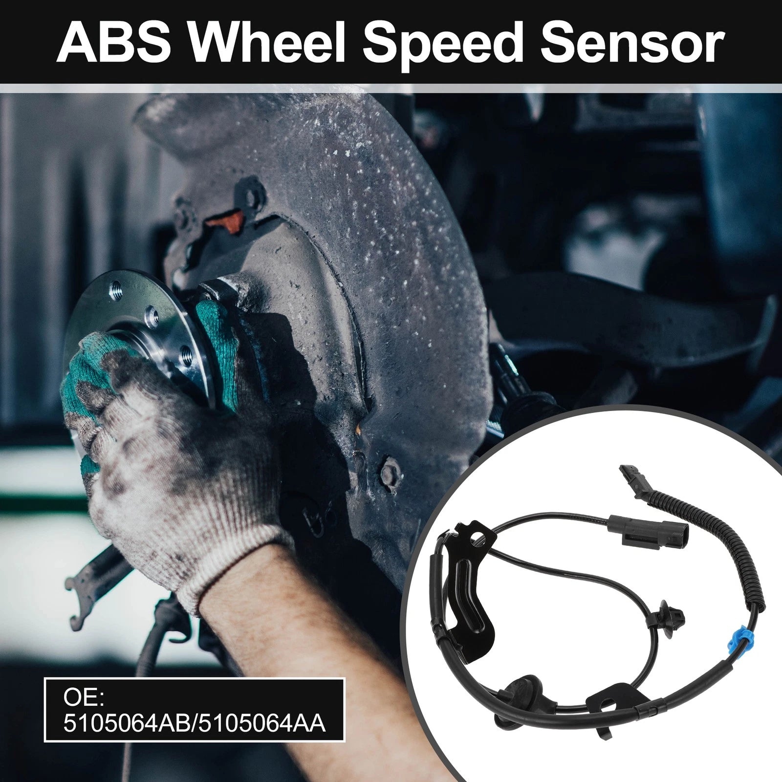 ABS Wheel Speed Sensor Kit No. 5105064AB for Dodge Caliber (2007–2008)