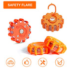 Set of 4 LED Road Flares Emergency Safety Lights
