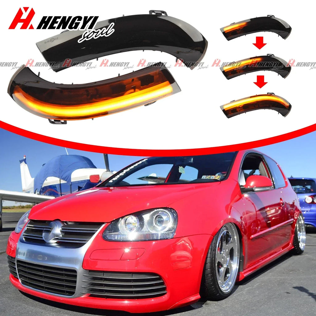 Dynamic Sequential LED Turn Signal Light Mirror Lamp for Golf 5 Passat B6