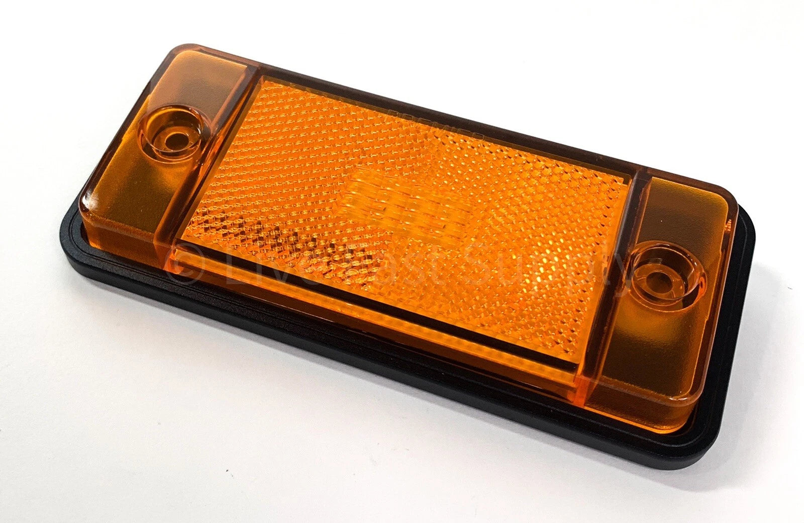 Front Amber LED Side Markers with Low Bezels for Ford Bronco (1970–1977)