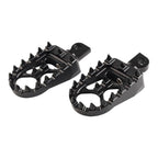 CNC Wide Fat Foot Pegs for Harley Dyna Sportster Fatboy (Fits 2000–2023)