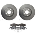Hella Front Rotors & TRW Pro Low-Met Disc Brake Pads Kit for Audi A4 A5 A6 (2008–2016)