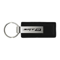 Black Leather Keychain KC1540.SRT8 - Officially Licensed for SRT8