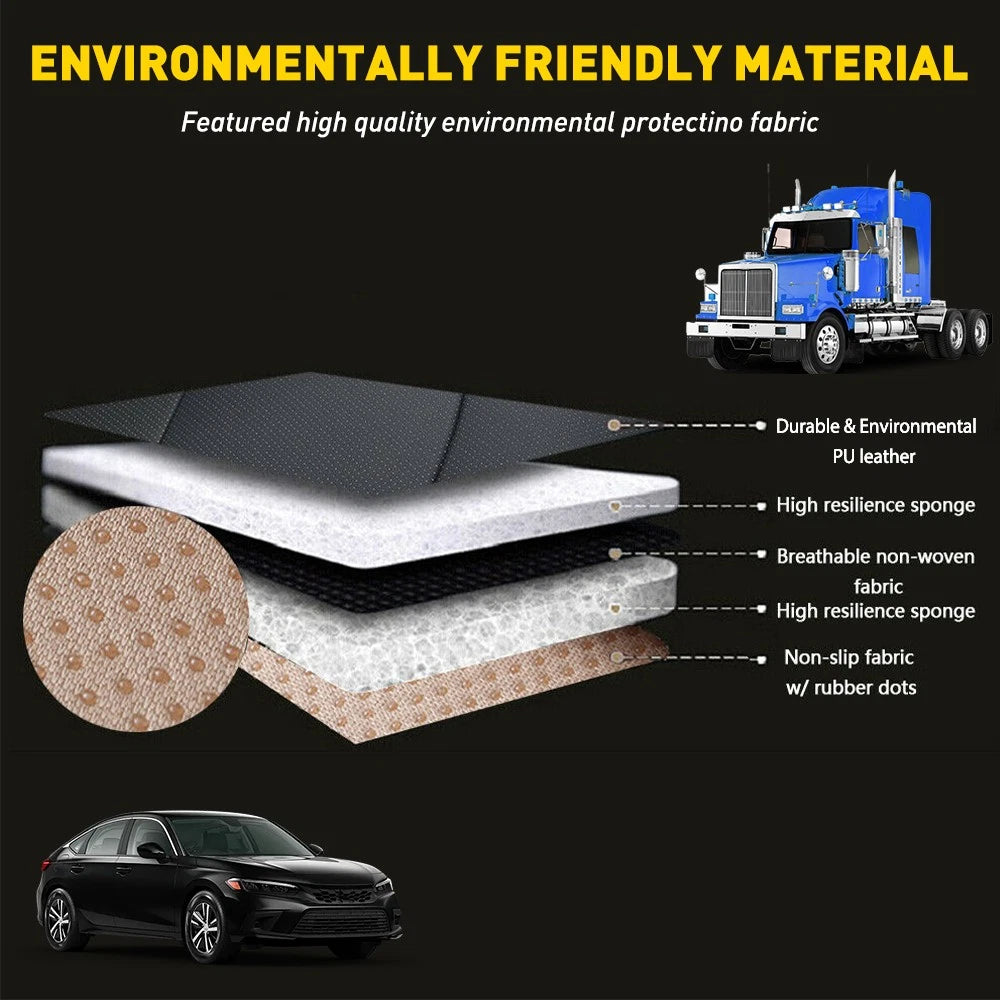 Universal PU Leather Car Seat Cover Full Surround Interior