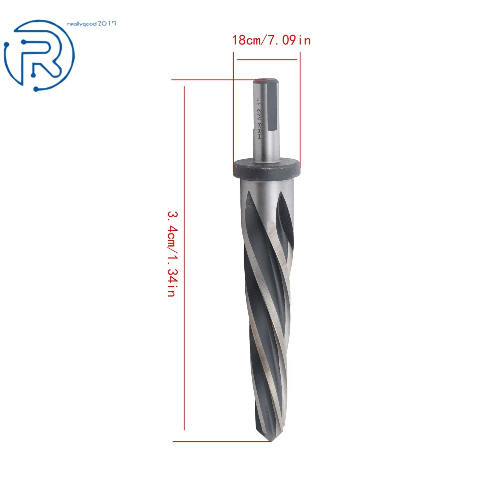 1" HSS Taper Reamer Drill Bit for Metal Steel Wood (Align, Enlarge Holes)