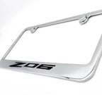 Chrome License Plate Frame Replacement for Chevrolet C8 Corvette Z06 (2020–2024)