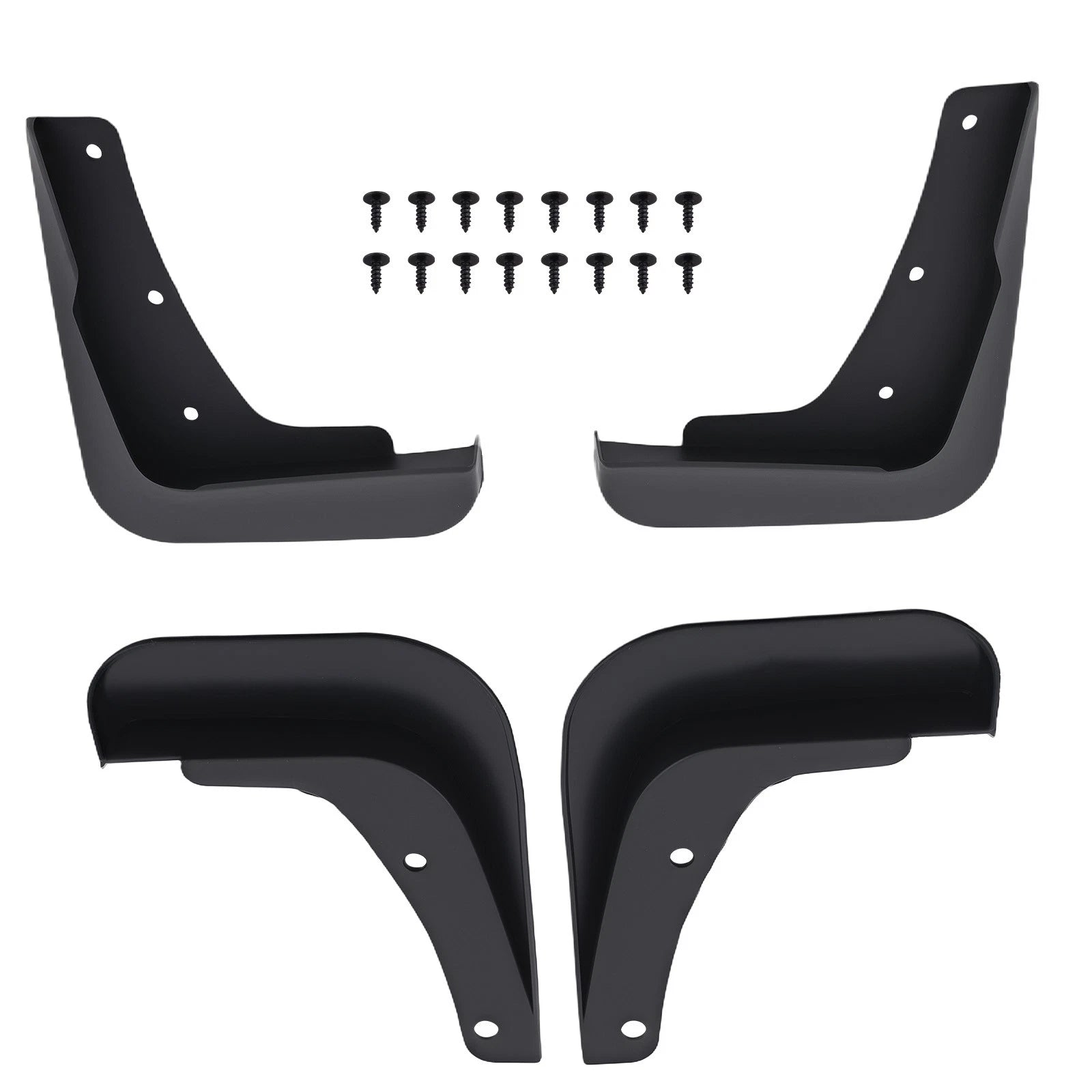 Complete Vehicle Mud Flaps for Mitsubishi Lancer DE ES (2008–2017) Black Guards