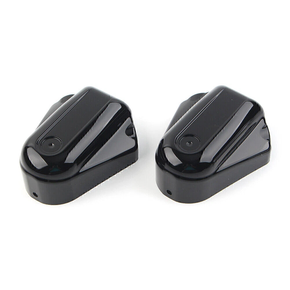 2X Rear Axle Cover Swingarm Caps for Harley Softail (2008–2017) Black GZ