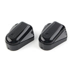 2X Rear Axle Cover Swingarm Caps for Harley Softail (2008–2017) Black GZ