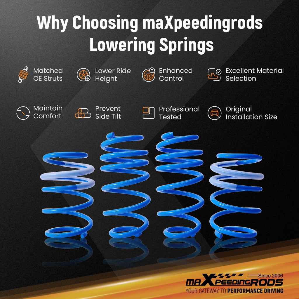 MaXpeedingrods Front/Rear Lowering Springs for Honda Accord (2018–2024)