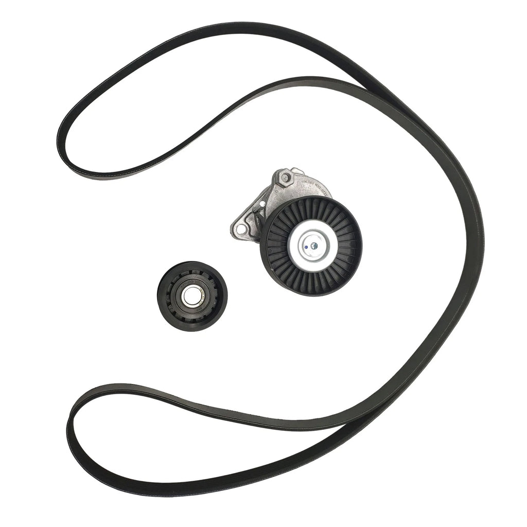 Serpentine Belt Tensioner Pulley Kit for Mercedes-Benz C240 G500 E320 SLK55 (2001–2006)