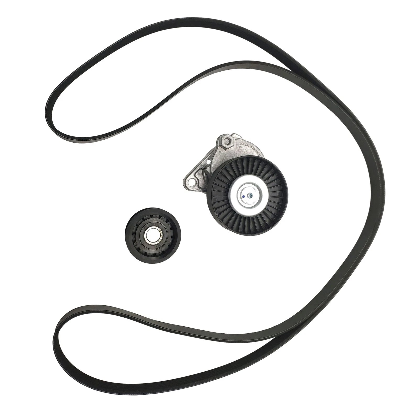 Serpentine Belt Tensioner Pulley Kit for Mercedes-Benz C240 G500 E320 SLK55 (2001–2006)