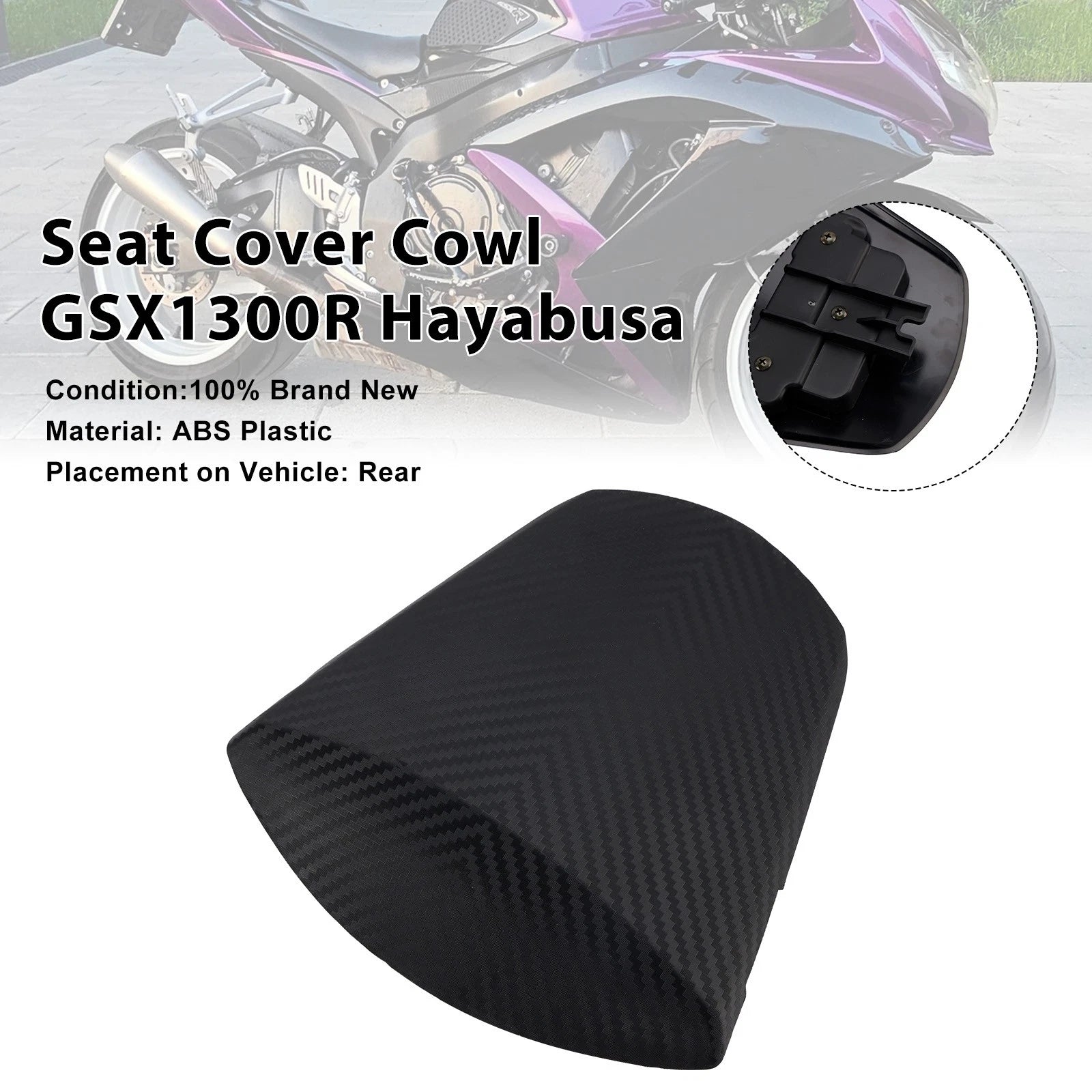 Rear Seat Fairing Cover for Suzuki GSXR600 GSXR750 (2011–2026) Matt Black