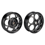 Set of 2 Front & Rear Wheel Rims 3.0x12" Black for Vespa Sprint Primavera (50-150)
