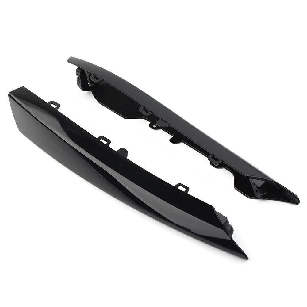 Front Side Bumper Grille Insert Cover Trim for Jaguar XF (2012–2015) Black Pair