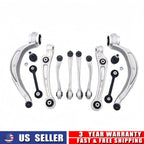 Set of 4 Front Suspension Wishbone Arms Links Ball Joints for Audi A7 S7 A6 S6 (2012–2018)