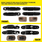 Set of 8 Door Handles for Toyota Sienna (1998–2003)