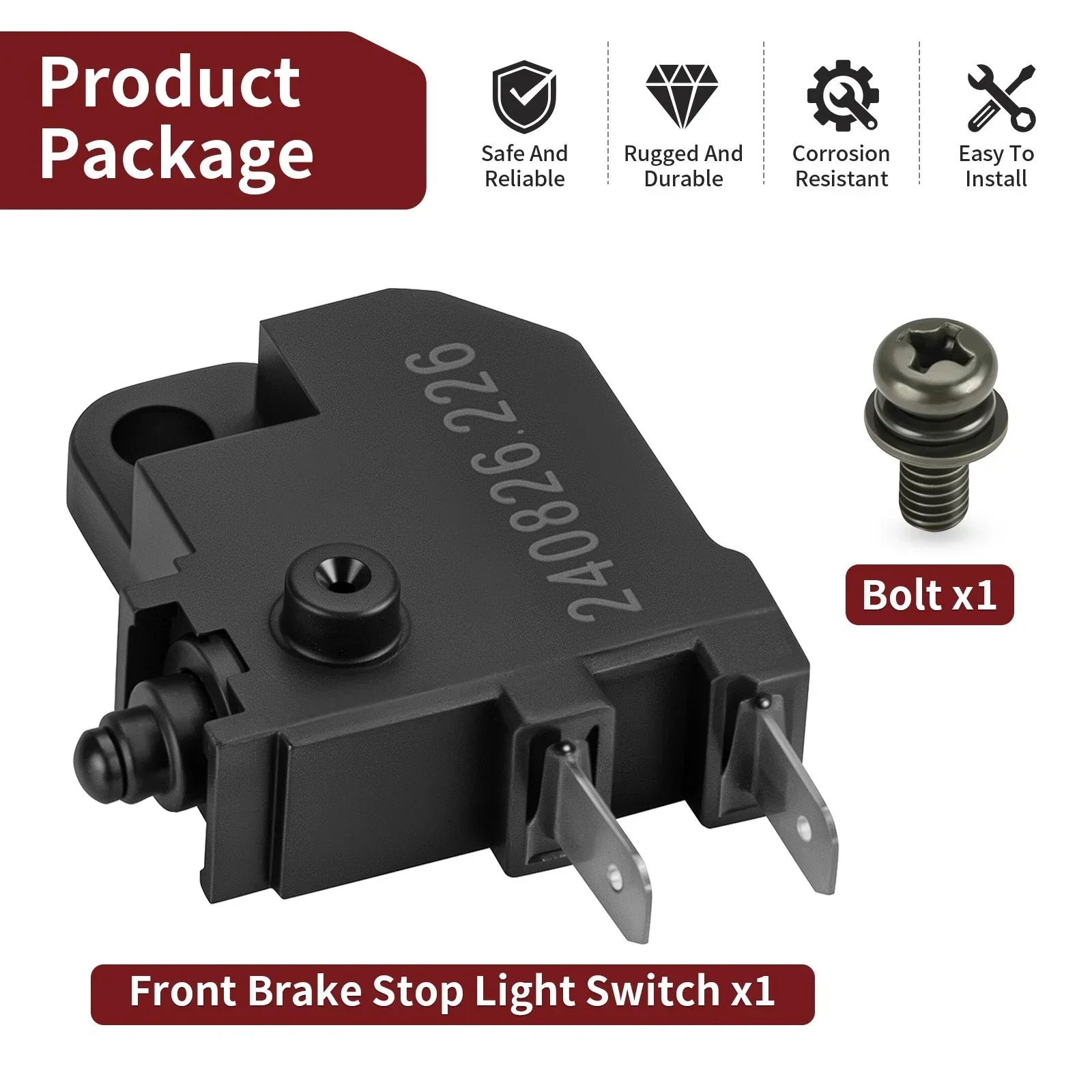 Front Brake Stop Light Switch for Grizzly 550 Raptor 700
