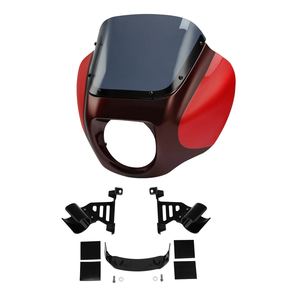 Fairing Windshield & Bracket for Harley Softail FXBB (2018–2025) 19 Twisted Cherry