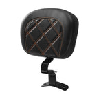 Front Backrest Pad for Harley Road Glide 2009-2023 Black Orange