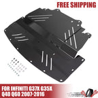 Aluminum Engine Splash Shield for Infiniti G37 G35X (2007–2016)