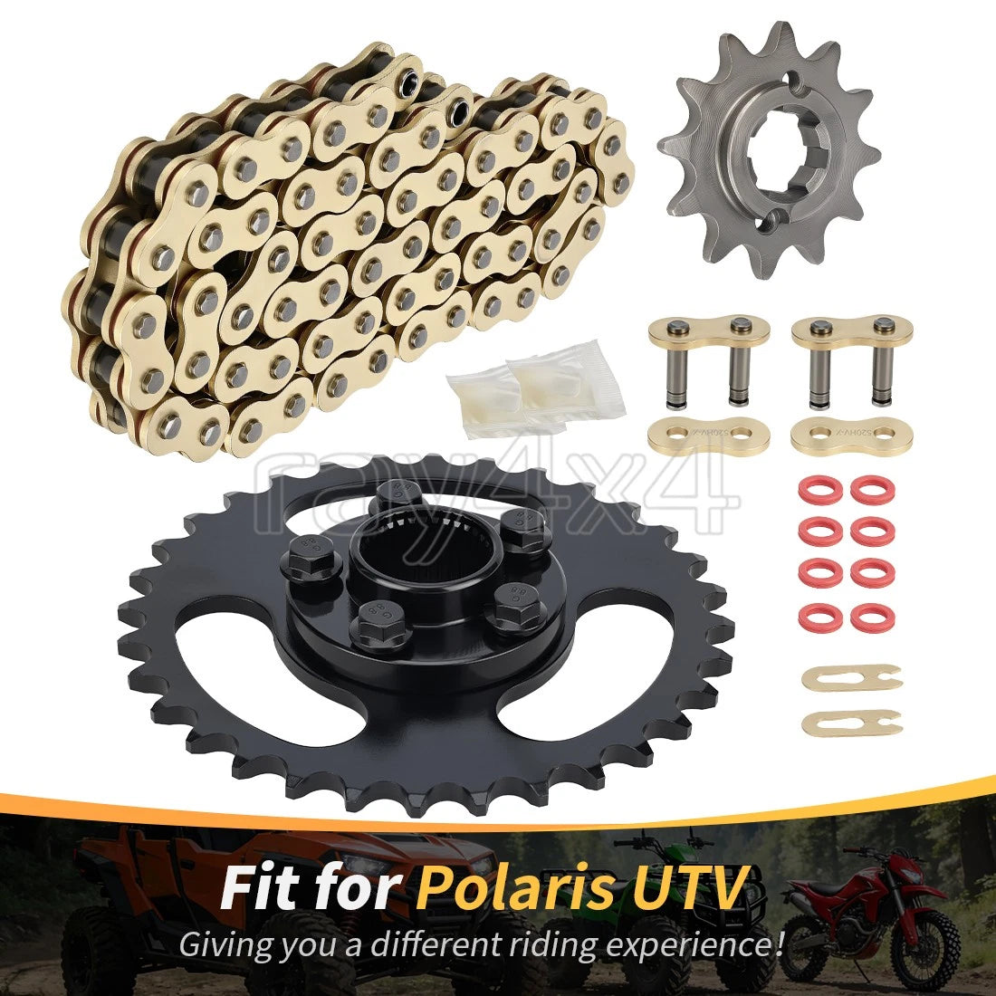 Drive Chain & Sprockets Kit for Polaris RZR 170 (2017–2021) 0454771
