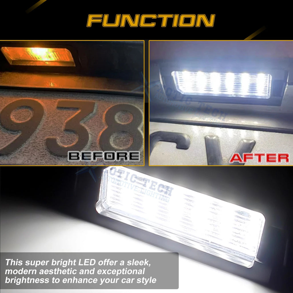 2-Pack LED License Plate Light for Hyundai Veloster Genesis Coupe (2013-2017)