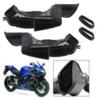 Black ABS Ram Air Tubes Duct Intake for Suzuki GSXR600 GSXR750 (2006–2007)
