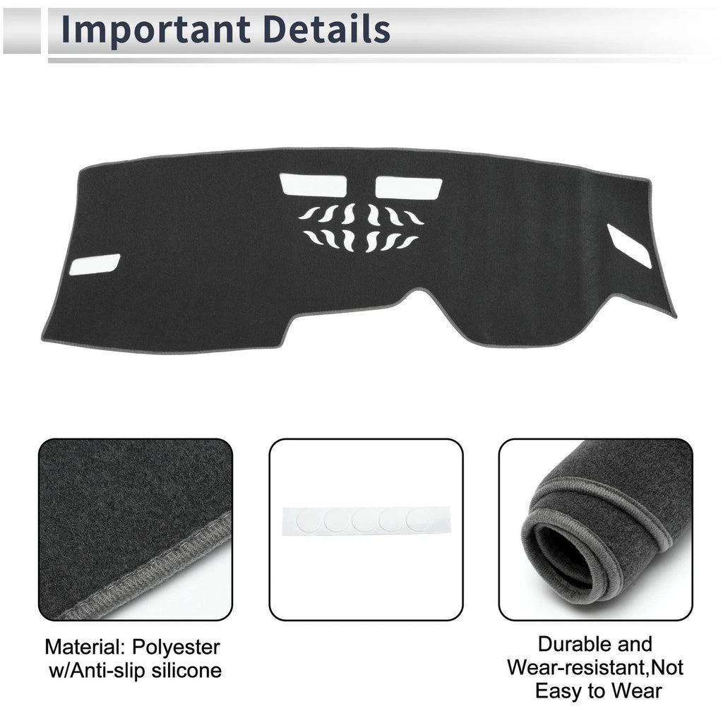 Dashboard Cover Mat for Volkswagen Golf 8 (2021–2024) Sun Protector Gray