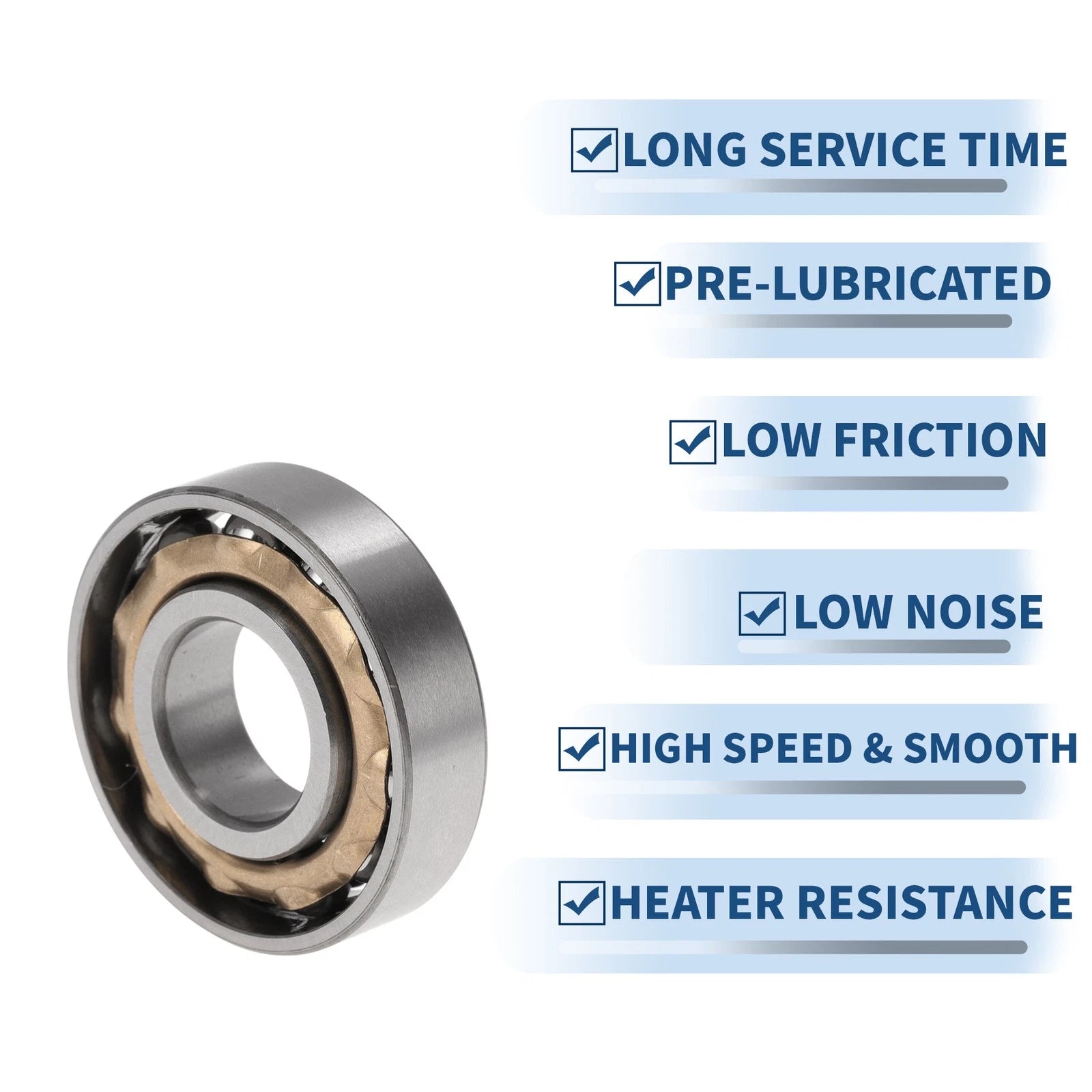 L17 Deep Groove Ball Bearings for Scooter Skateboard Wheels (17x40x10mm)