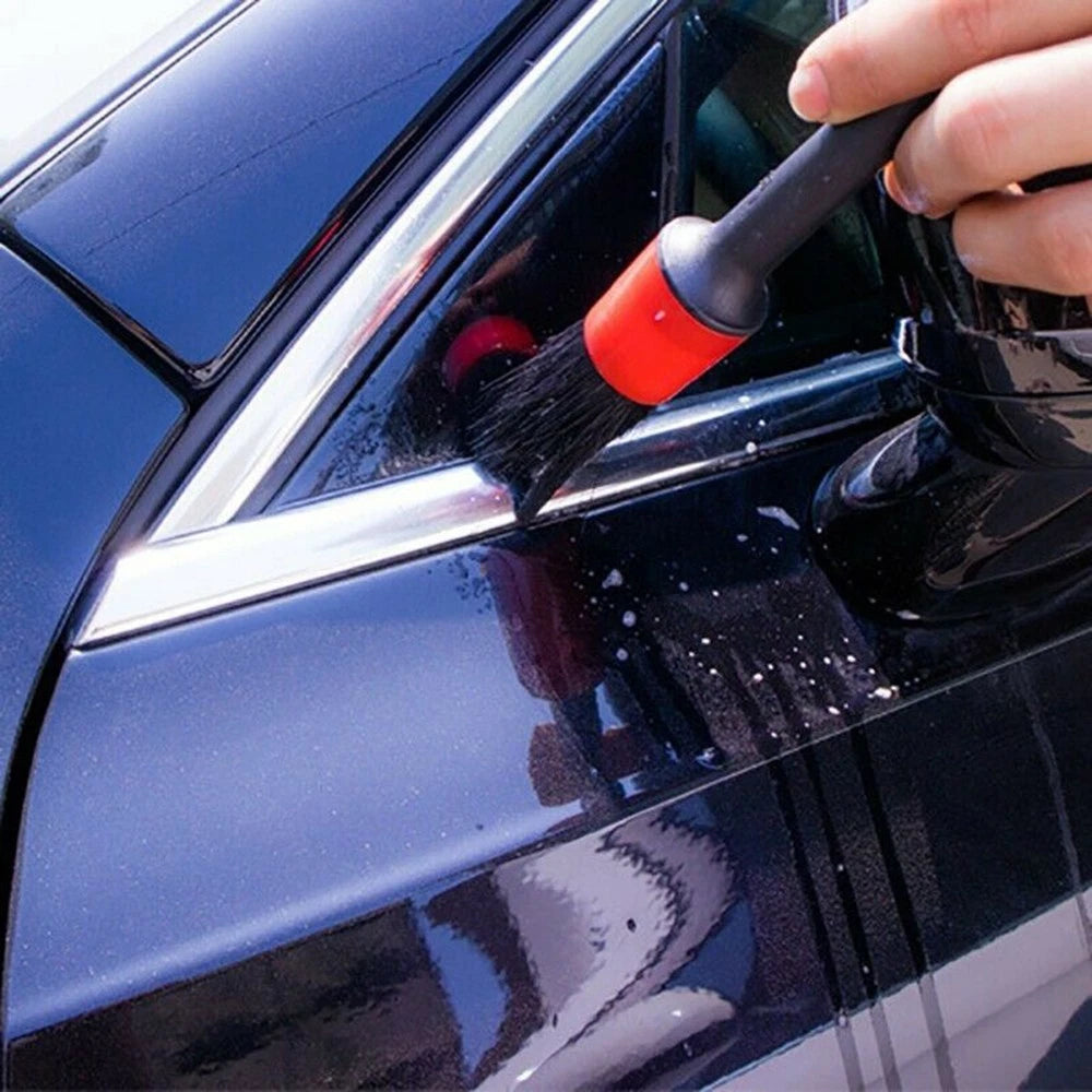 Set of 5 Detail Brushes for Auto Detailing and Car Cleaning Tools