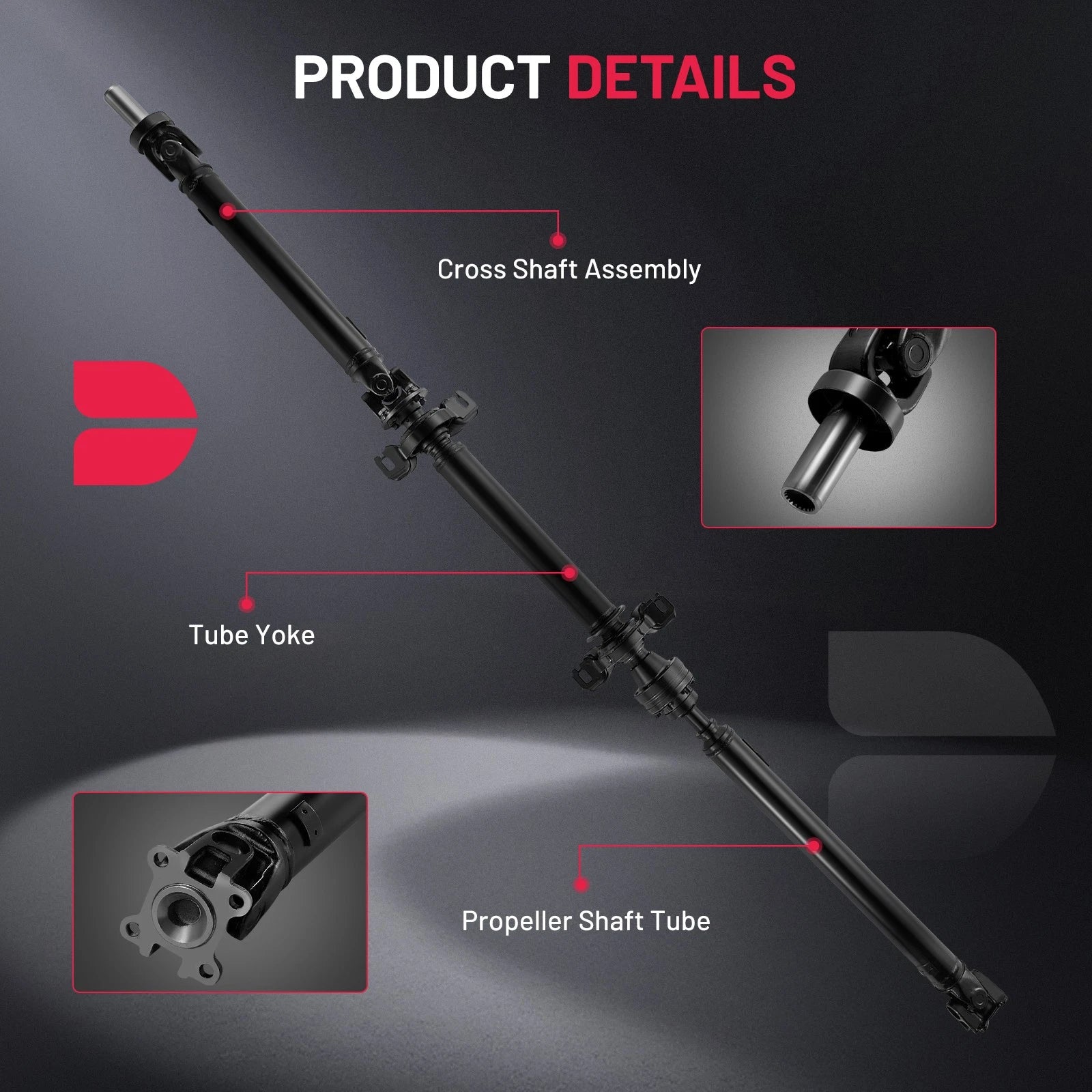 Rear Drive Shaft for Toyota Highlander Lexus RX330 RX350 (2001–2007) 65-5008