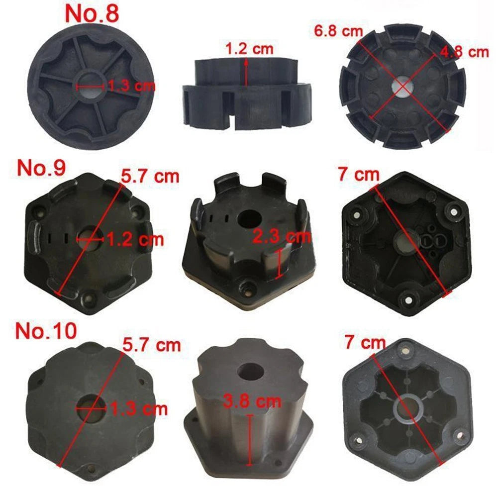 Set of 2 GearBox Toy Car Adapter Connection Clips for Electric Vehicle Tires