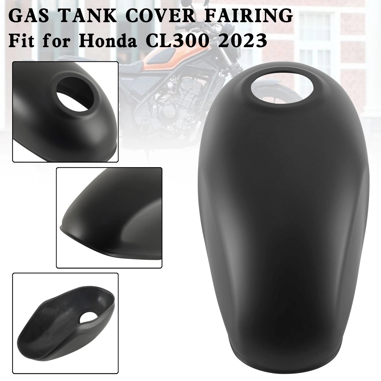 Gas Tank Cover Guard for Honda CL300 (2023) Black