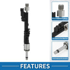 Fuel Injector for BMW E90 335i 3.0 Black 1 Pc (2006-2011)