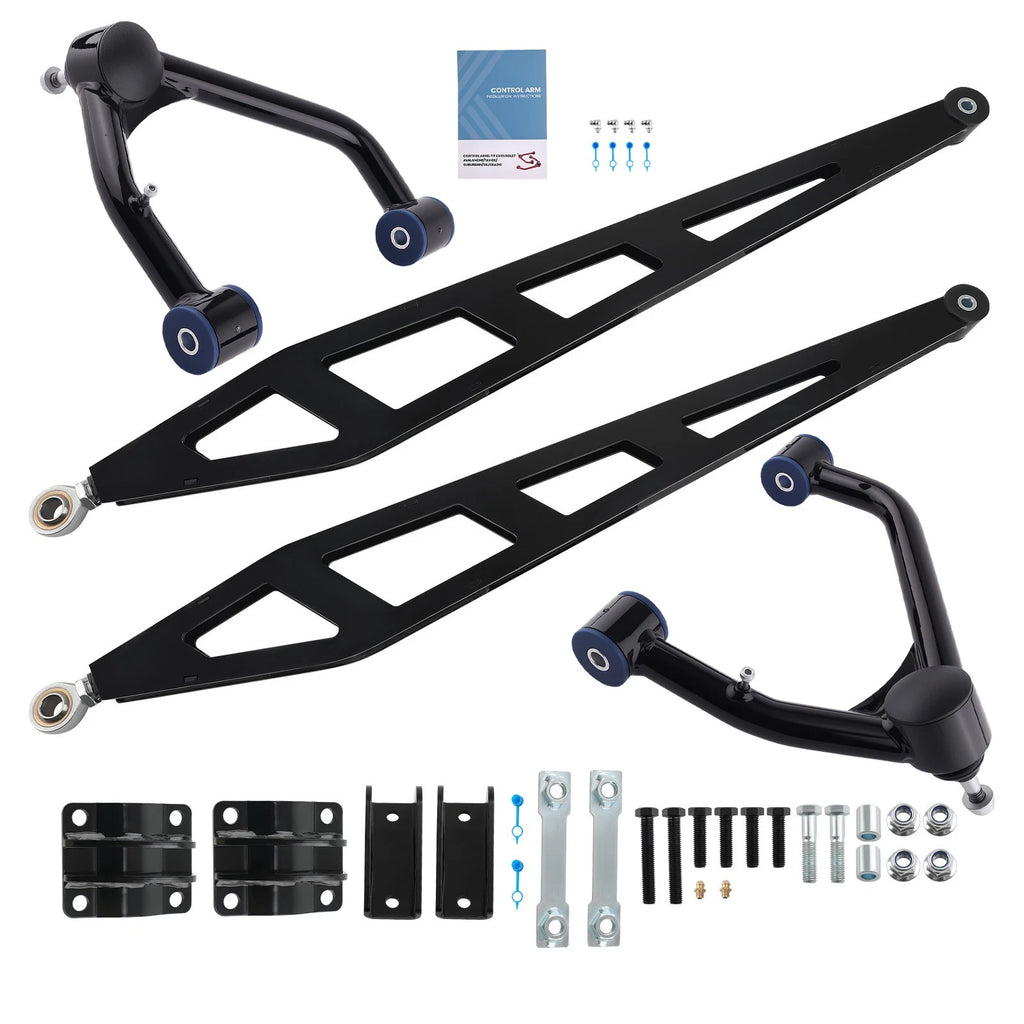 Set of 2 Rear Traction Bars for GMC Sierra 1500 4WD (2007–2018)