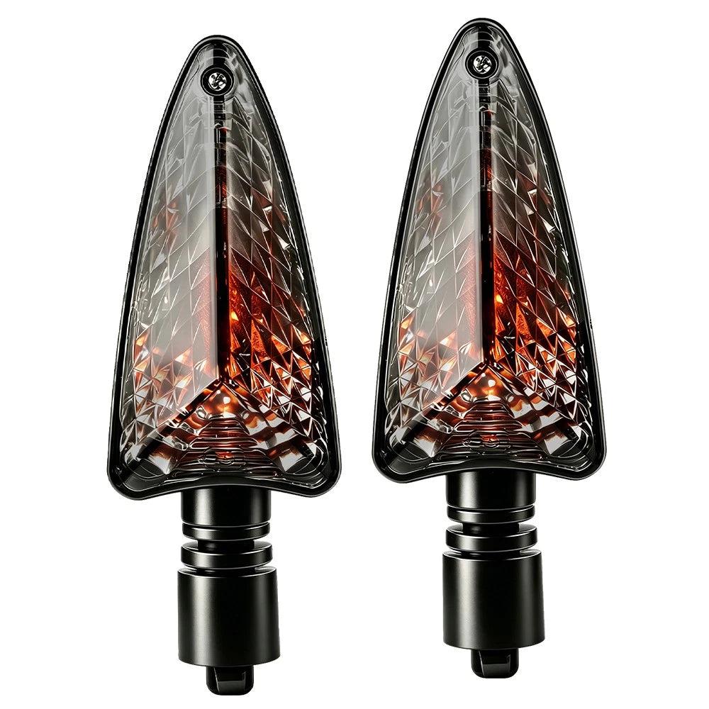 2X Smoke Lens Turn Signal Light for Triumph Tiger 1050 (2006–2017) Amber