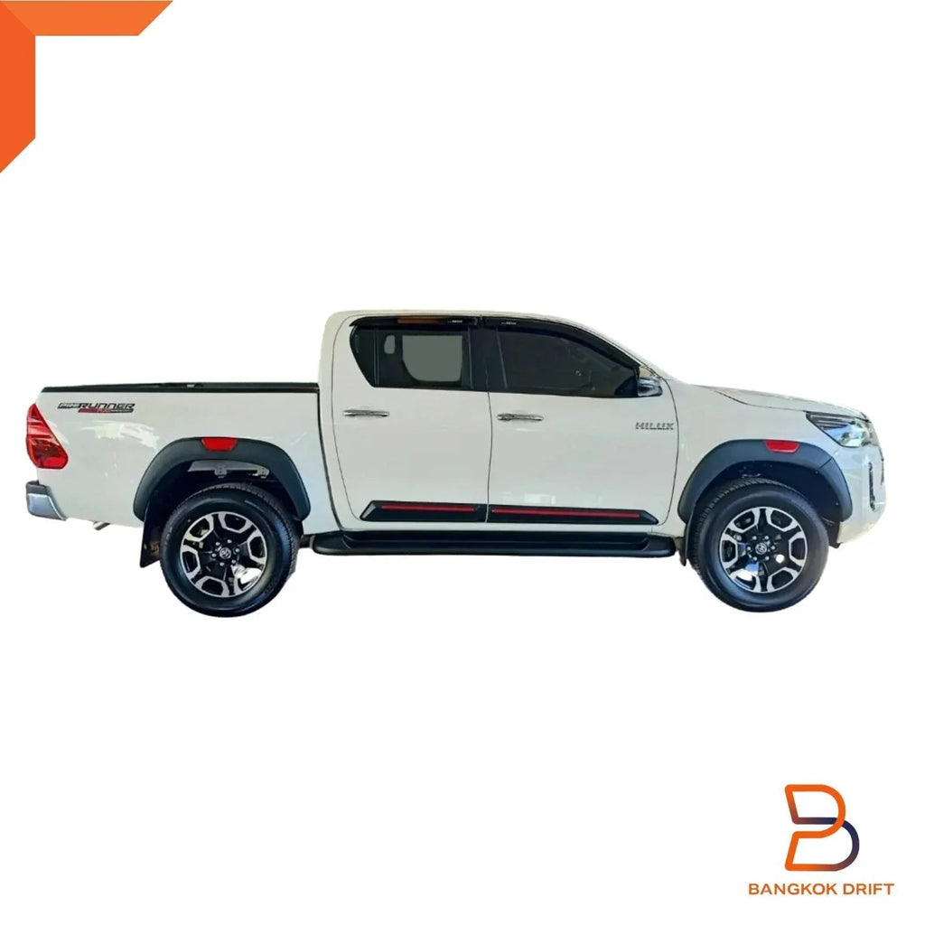 5" Rocco Black Red Fender Flares for Toyota Hilux Revo (2020-2023)
