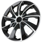 Set of 4 Black Universal Hub Caps for R16 Tire & Steel Rim