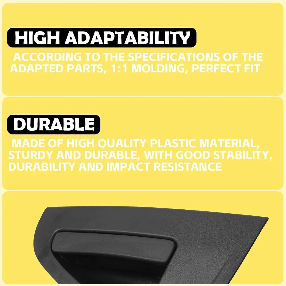 Rear Left Exterior Door Handle for Chevrolet Spark (2013–2016) - Black