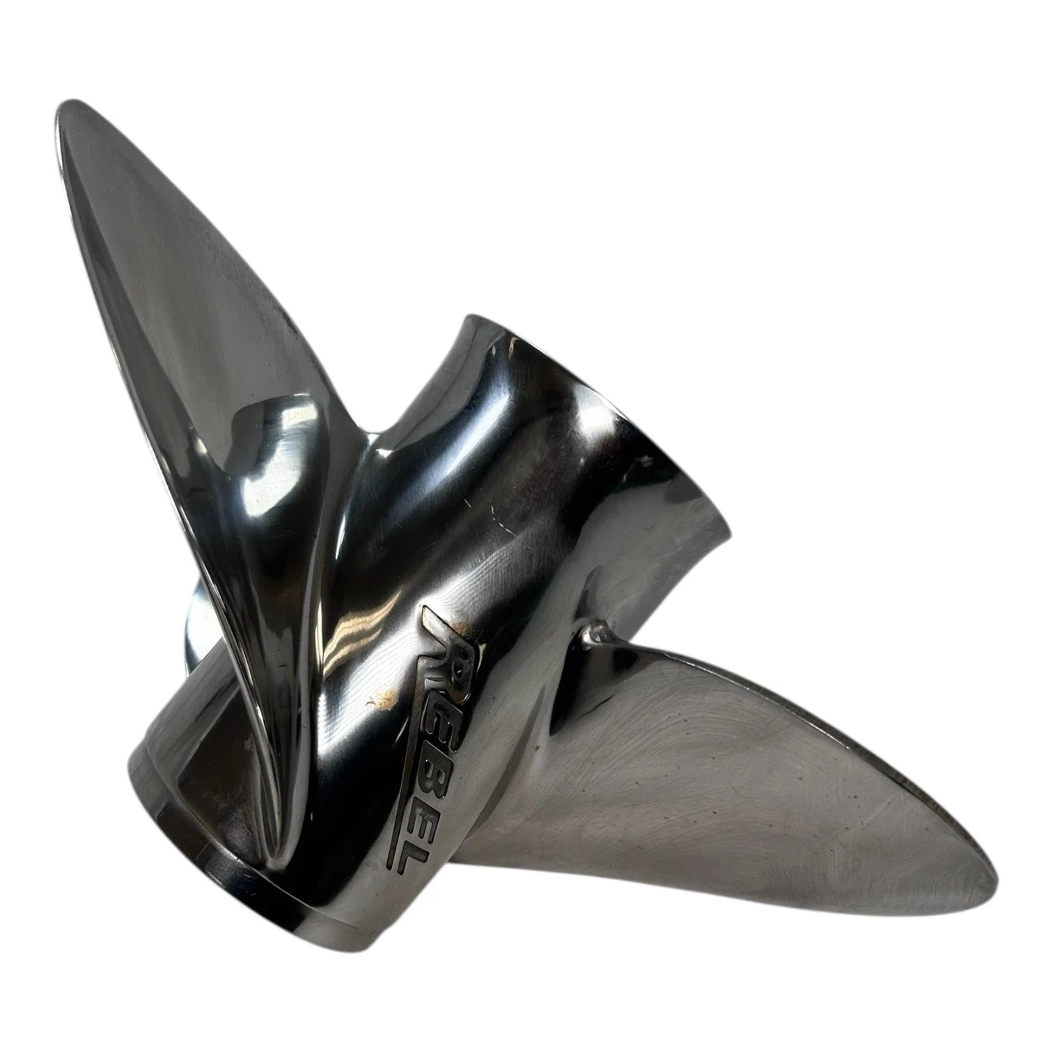 3X 15 1/8 x 20 LH Rebel Stainless Steel Propeller for Evinrude Johnson (N/A)