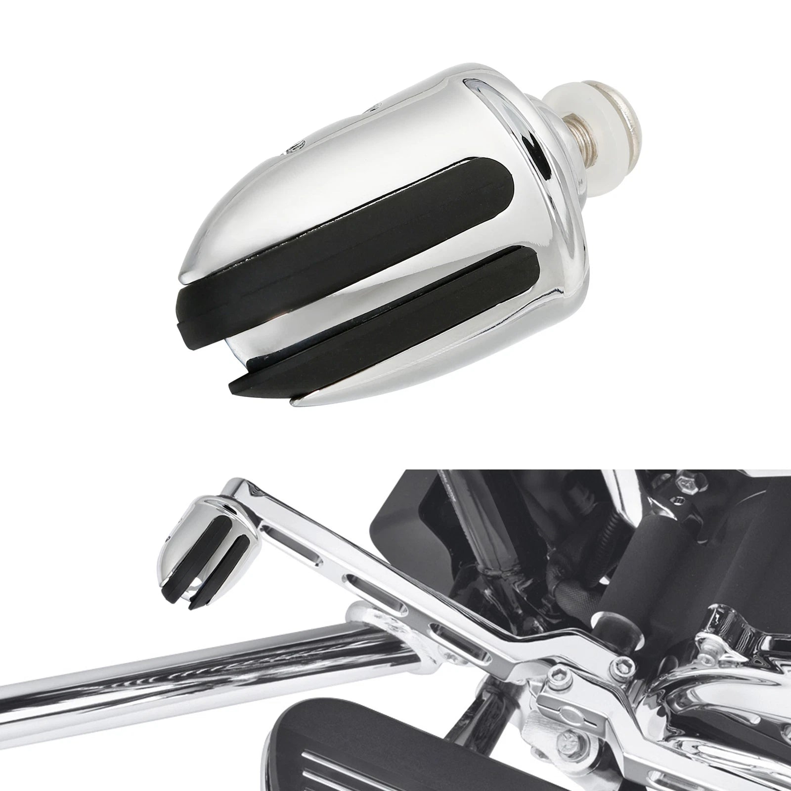 Aluminum Pilot Shifter Pegs for Harley Softail Dyna (1991–2006) Chrome