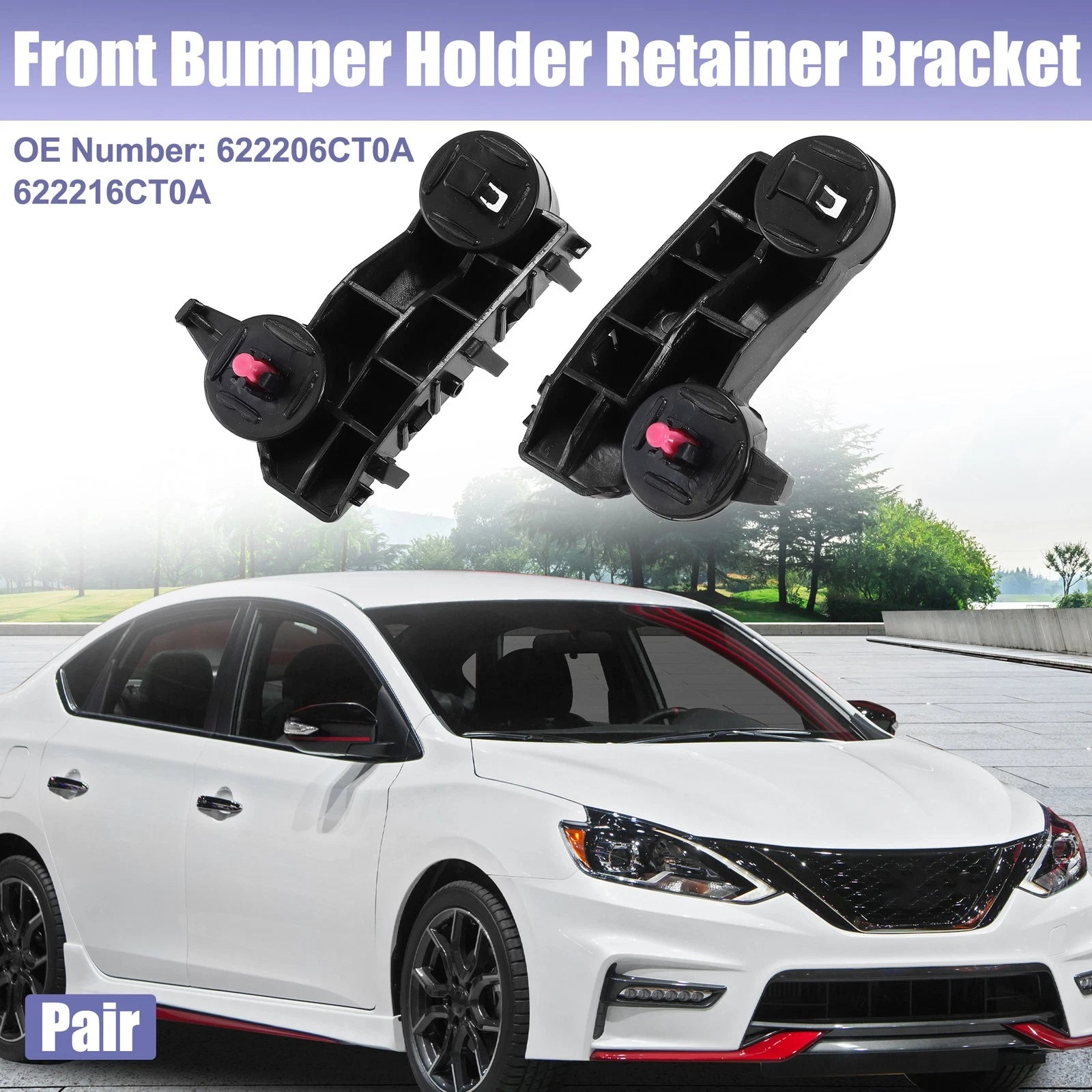 1 Pair Front Bumper Mounting Bracket for Nissan Altima (2019–2020)