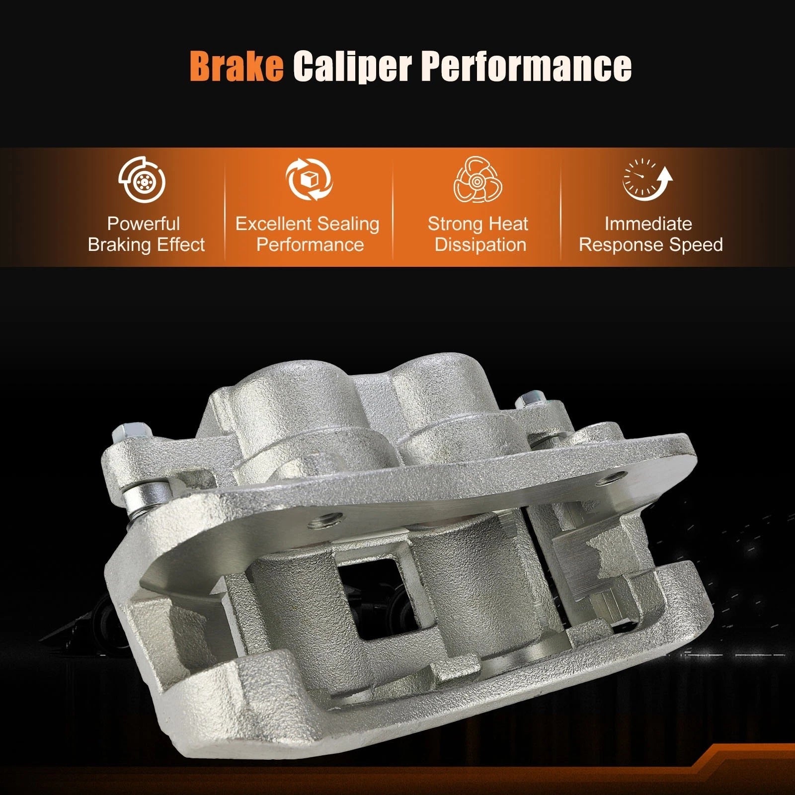 Brake Calipers with Bracket Kit for Chevrolet Colorado (2004-2008)